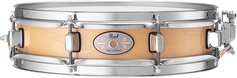Pearl 13"x3" Brass Piccolo Snare Drum with Fat, Cracking Brass Shell Tone; Features 1mm Polished Brass Shell, 1.6mm Triple-Flanged Hoops, 8x dual Tension Lugs, and smooth SR018 Snare Strainer. in Kuwait