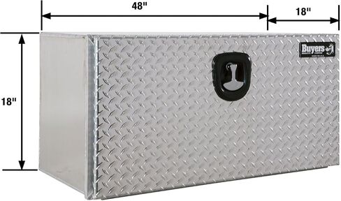 Buyers Products 1706503 Silver Pro Series Aluminum Underbody Truck Box with Diamond Tread Door, 18x18x30 Inches, Durable Vehicle Tool Box for Storage and Organization in Saudi Arabia