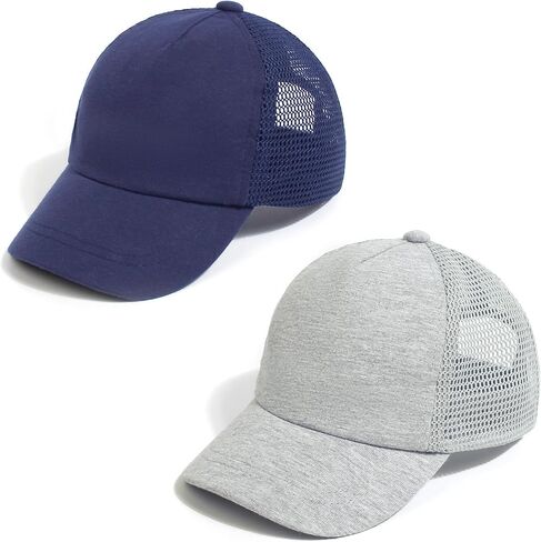 Toddler Baby Boy Girl Baseball Hats Kids Sun Hats Adjustable Summer Caps | Adjustable 60% cotton blend sizes 3M-5T For Summer beach Curved UV brim Breathable UV Protection in Saudi Arabia