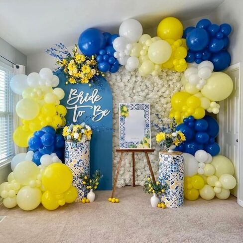 Orange Blue Balloons, 12 Inch Royal Blue and Orange Balloons, Blue Gold Metallic Balloon Orange Latex Balloons with Star Printed Balloon for Kids Dragon Cartoon Theme Anime Birthday Party Decorations in Kuwait