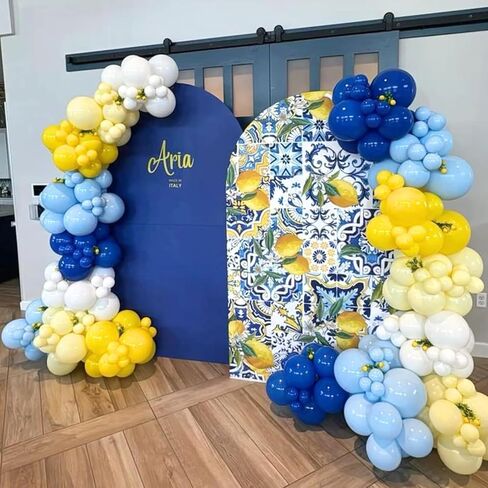 Orange Blue Balloons, 12 Inch Royal Blue and Orange Balloons, Blue Gold Metallic Balloon Orange Latex Balloons with Star Printed Balloon for Kids Dragon Cartoon Theme Anime Birthday Party Decorations in Kuwait