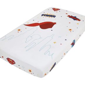 Warner Brothers Harry Potter White, Red, and Gold Lightning Bolt, Golden Snitch, and Glasses Nursery Fitted Crib Sheet in Kuwait