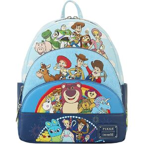 Loungefly Pixar Toy Story Movie Collab Triple Pocket Mini Backpack
