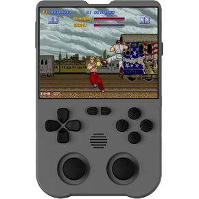 XU10 Retro Handheld Game Console,3.5 Inch IPS Screen Built-in 64GB TF Card,with 3000mAh Battery,Linux System RK3326S Chips Portable Retro Nostalgic Game Console,Over 20 Emulator(White)