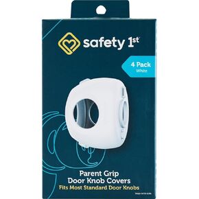 Safety 1st Parent Grip Door Knob Covers, White, One Size,4 Count (Pack of 1) (HS3260600)