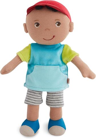 HABA Snug Up Doll Roya - 10" Soft Doll with Red Pigtails and Pink Dress - Machine Washable - for 18 Months and Up in Kuwait