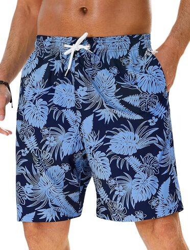 Enlision Mens Swim Trunks Beach Shorts Quick Dry Hawaiian Swimming Shorts with Mesh Lining Swimwear Bathing Suit for Men in Saudi Arabia