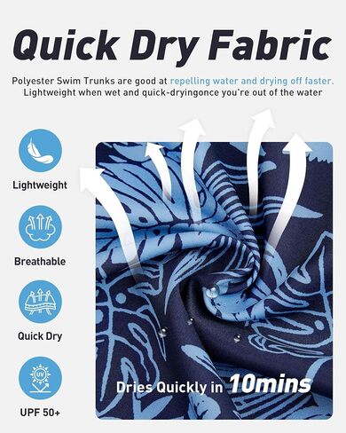 Enlision Mens Swim Trunks Beach Shorts Quick Dry Hawaiian Swimming Shorts with Mesh Lining Swimwear Bathing Suit for Men in Saudi Arabia