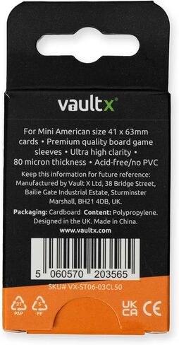 Vault X Oversize (Dixit) Board Game Sleeves for Cards of 80x120mm Protect, Preserve with Non-PVC Anti-Static Fitted Sheath (90pcs) in Kuwait