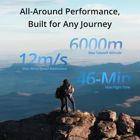 مجموعة DJI Air 3 Fly More Combo مع DJI RC 2 (جهاز التحكم عن بعد بالشاشة)، طائرة بدون طيار مع كاميرات أساسية مزدوجة متوسطة وواسعة الزاوية للبالغين، دقة 4K HDR، أقصى وقت طيران 46 دقيقة، 48 ميجابكسل، بطاريتين إضافيتين in Kuwait