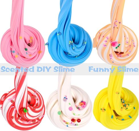 مجموعة سلايم الزبدة للبنات، سلايم الكيك الوردي للأولاد، فائق النعومة وغير لزج، هدايا سلايم معطرة للحفلات (7 أونصة 200 مل) in Kuwait