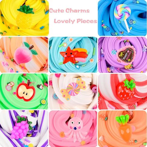 مجموعة سلايم الزبدة للبنات، سلايم الكيك الوردي للأولاد، فائق النعومة وغير لزج، هدايا سلايم معطرة للحفلات (7 أونصة 200 مل) in Kuwait