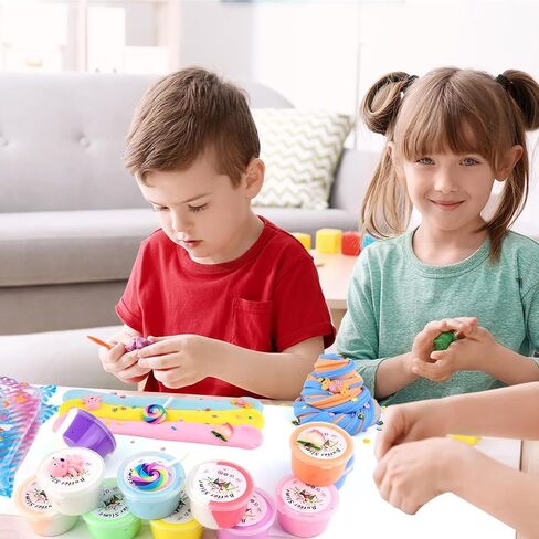 مجموعة سلايم الزبدة للبنات، سلايم الكيك الوردي للأولاد، فائق النعومة وغير لزج، هدايا سلايم معطرة للحفلات (7 أونصة 200 مل) in Kuwait