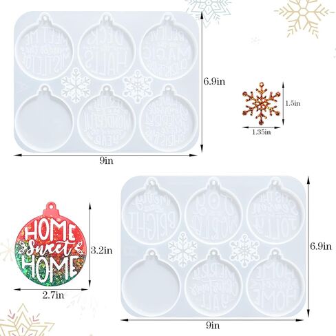 Sakolla 2 Pack 6 Cavity Silicone Soap Molds Rectangle Oval Silicone Molds Loaf Handmade Molds for Soap Making Supplies DIY Pudding Cake Chocolate Cornbread Biscuit Jelly in Kuwait