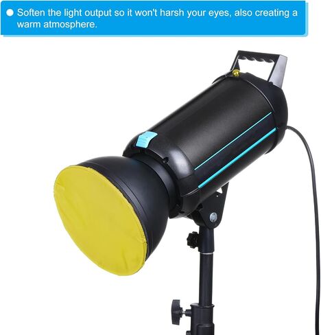 PATIKIL 7" 18cm Soft Diffuser Lamp Cover, 4 Pack Cloth Diffuser Strobe Reflector Lamp Sock for Flash Light Beauty Dish Photography Studio, Red in Saudi Arabia