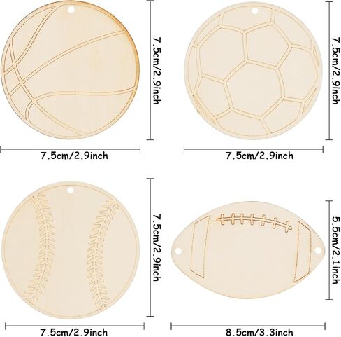 30Pcs Apple Unfinished Wooden Gift Ornaments DIY Craft Teachers' Day Activity Paintable Blank Natural Fruit Apple Cutouts Hanging Wood Slices for Kids Classroom Art Crafts Party Supplies in Kuwait