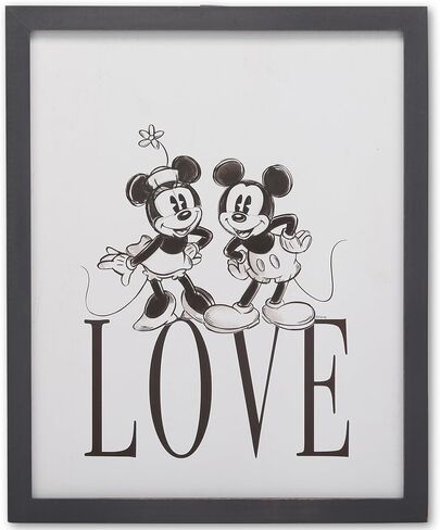 Disney Mickey Mouse Do the Impossible Framed Wood Wall Decor | Fun Mickey Wall Art for Bedroom or Office in Kuwait