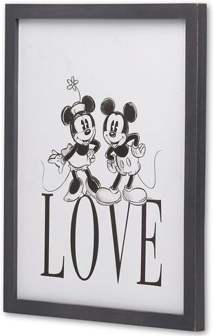 Disney Mickey Mouse Do the Impossible Framed Wood Wall Decor | Fun Mickey Wall Art for Bedroom or Office in Kuwait