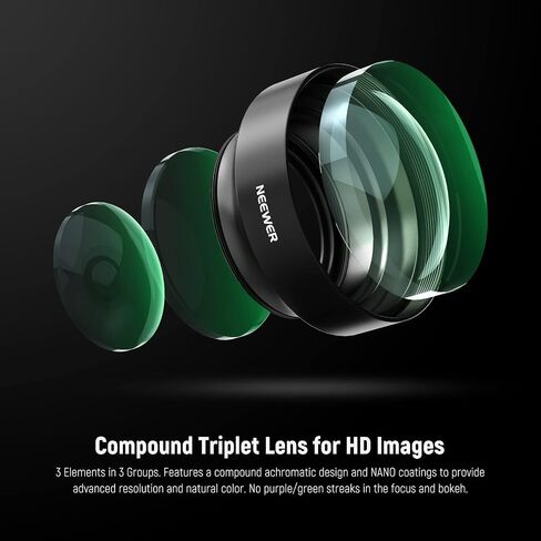 NEEWER 40.5mm HD Wide Angle Lens Compatible with Sony ZV-1F ZV-E10 A5000 A6000, 2 in 1 18mm Wide Angle & 10x Macro Additional Lens with Extension Tube, Bayonet Mount Lens Adapter (LS-30, Black) in Saudi Arabia