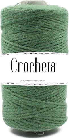 Garden Twine Strong Natural Jute 2mm 328 Feet Long Twisted Jute Twine for Gardening Tomato Climbing Plant Tie Floristry Crafts Gift Wrapping Packing Décor (Light Yellow-1, 2mmx328Feet) in Saudi Arabia