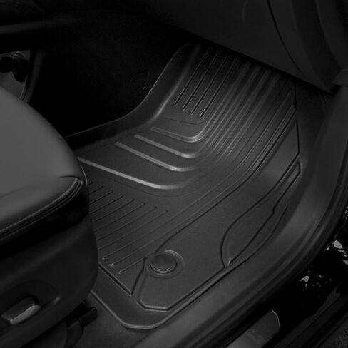 سجادات أرضية AOMSAZTO لعام 2019-2024 Chevy Blazer (ليس لطراز Blazer EV)، سجادات أرضية السيارات متوافقة مع 2024 شيفروليه بليزر، الصف الأول والثاني حماية من جميع الأحوال الجوية، أسود in Kuwait