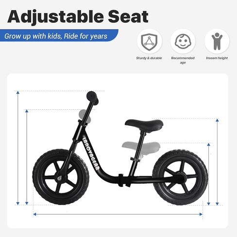 دراجة التوازن للأطفال الصغار من لانوفاجير بعمر عامين، من عمر 18 شهرًا إلى 5 سنوات، تعلم الركوب بثقة، دراجة هدية للأطفال من عمر 2 إلى 5 أولاد وبنات in Kuwait