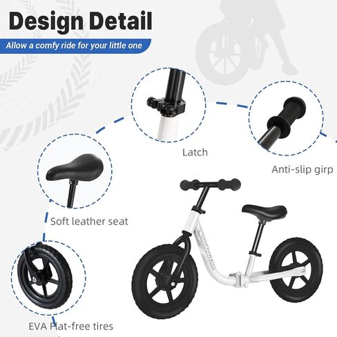 دراجة التوازن للأطفال الصغار من لانوفاجير بعمر عامين، من عمر 18 شهرًا إلى 5 سنوات، تعلم الركوب بثقة، دراجة هدية للأطفال من عمر 2 إلى 5 أولاد وبنات in Kuwait
