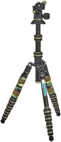 3 Legged Thing Punks Corey 2.0 Magnesium Alloy Ultra-Compact Travel Tripod - Adjustable, Multi-use Camera Tripod with Three Detachable Legs (Moss Green) in Saudi Arabia