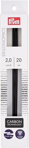 Prym Ergonomics 8" Double Point Knitting Needles, Carbon, 4.0mm, 5 Count in Kuwait