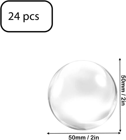 6PCS Glass Cabochons 60mm for Jewelry Making Round Dome Cabochons Clear Glass Dome Tile Cabochon Half Round Flat Clear Glass Stones for DIY Crafts Craft Photo Charm in Kuwait