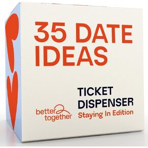 BETTER TOGETHER 35 Couples Date Night Tickets – Romantic Ideas Gifts for Boyfriend, Husband, Fiance, Newlyweds, Wife – Gift for Boyfriend Birthday, Valentines Day, Engagement (Stay-in Edition)