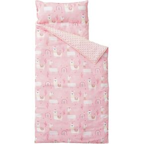 Bunnikins & Clover Toddler Nap Mat with Removable Pillow, Nap Mats for Preschool, Easy Clean Toddler Nap Pad for Kindergarten, Kids Sleeping Bag for Travel Camping in Saudi Arabia