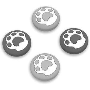 PlayVital Thumb Grip Caps for Steam Deck LCD, for PS Portal Remote Player Silicone Thumbsticks Grips Joystick Caps for Steam Deck OLED - Chubby Bear & Smiley Bunny