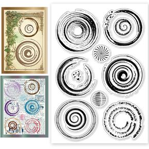 CHGCRAFT Vintage Clear Stamp Tile Background Stamp Silicone Clear Stamp Seals Pattern Background Stamp for DIY Scrapbooking Photo Album Decorative Cards Making 4.33×6.3 Inch