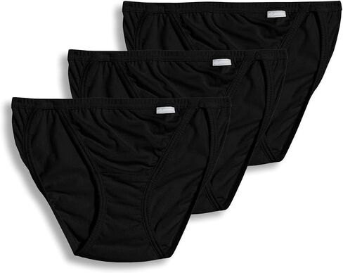 Jockey Women's Underwear Elance String Bikini - 3 Pack, Light, 7 in Saudi Arabia