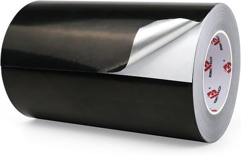 BOMEI PACK Black Aluminum Tape,Black Foil Tape HVAC Sealing & Patching Hot Cold Air Duct Tape Aluminum Foil Tape for Pipe, Metal Repair, HVAC, Air Ducts, Insulation (4 Inch) in Kuwait