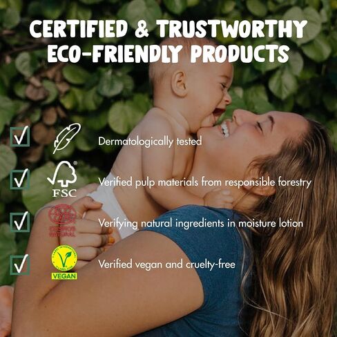 Naty Baby Wipes, 98% Water & Hypoallergenic, 168 Count (3 Packs) | Natural for Sensitive Skin, Unscented, Plant-Based, Fragrance-Free, Gentle for Newborn & Toddler in Kuwait