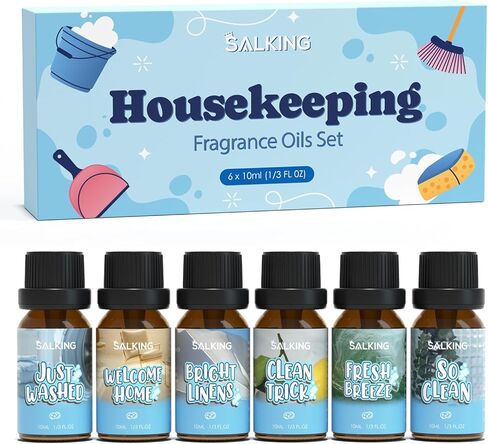 SALKING Limited Edition Valentine Fragrance Oil Set, Diffuser Oil Essential Oils Gift Set for Candle Making Scents - Red Rose, Be Mine, Chocolate Truffles, Sweet Love, Cocktail, Strawberry Shortcake in Saudi Arabia