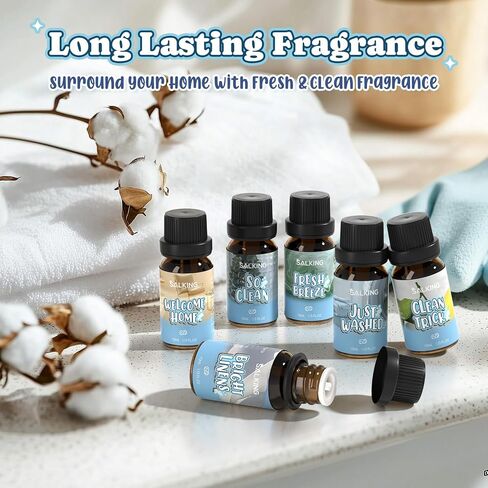 SALKING Limited Edition Valentine Fragrance Oil Set, Diffuser Oil Essential Oils Gift Set for Candle Making Scents - Red Rose, Be Mine, Chocolate Truffles, Sweet Love, Cocktail, Strawberry Shortcake in Saudi Arabia