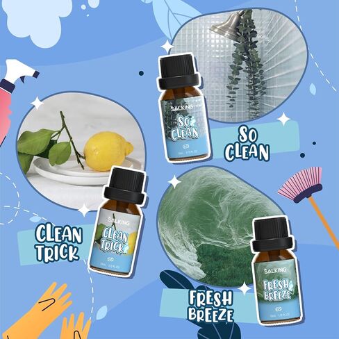 SALKING Limited Edition Valentine Fragrance Oil Set, Diffuser Oil Essential Oils Gift Set for Candle Making Scents - Red Rose, Be Mine, Chocolate Truffles, Sweet Love, Cocktail, Strawberry Shortcake in Saudi Arabia