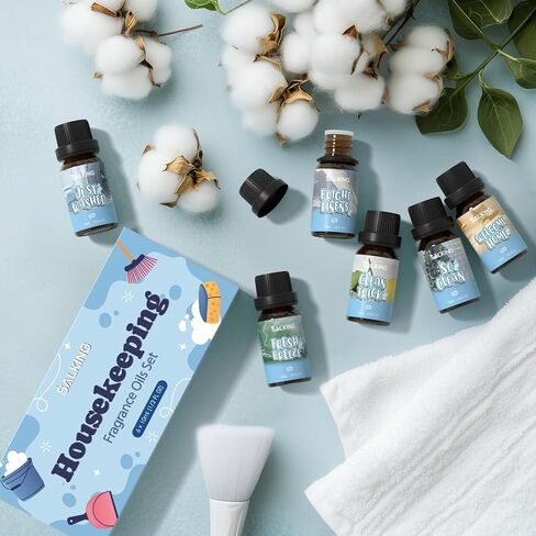 SALKING Limited Edition Valentine Fragrance Oil Set, Diffuser Oil Essential Oils Gift Set for Candle Making Scents - Red Rose, Be Mine, Chocolate Truffles, Sweet Love, Cocktail, Strawberry Shortcake in Saudi Arabia