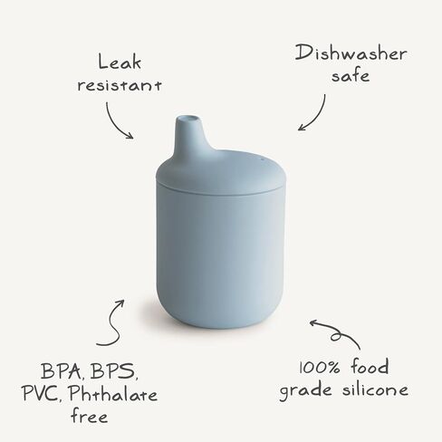 mushie 100% Silicone Baby Sippy Cup | 6 Months+ (Tradewinds) in Kuwait