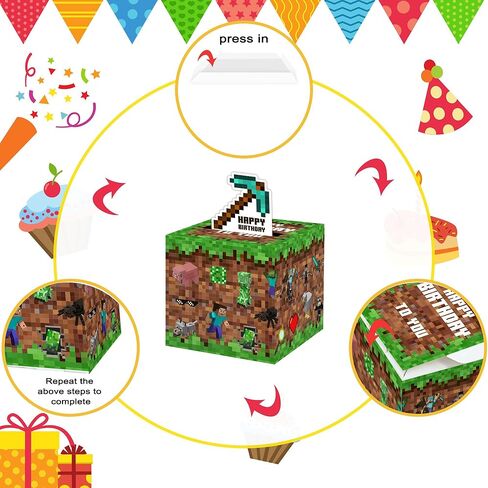 Surprise Money Box Gift Pull for Game Lover Pixel Game Money Box for Cash in Kuwait