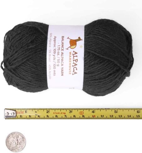 Blend Alpaca Yarn Wool 2 Skeins 200 Grams DK Weight - Heavenly Soft and Perfect for Knitting and Crocheting (Charcoal Gray, DK Weight) in Kuwait