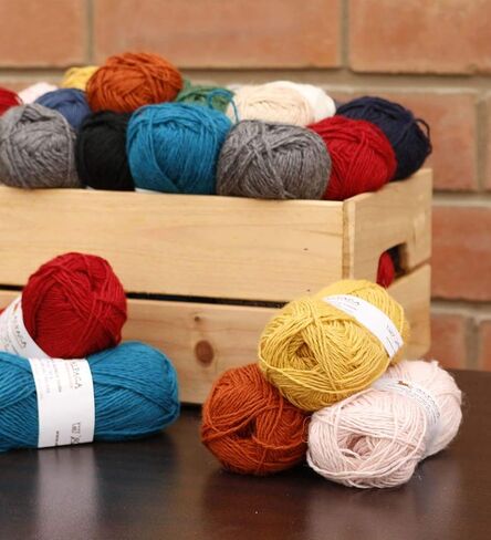 Blend Alpaca Yarn Wool 2 Skeins 200 Grams DK Weight - Heavenly Soft and Perfect for Knitting and Crocheting (Charcoal Gray, DK Weight) in Kuwait