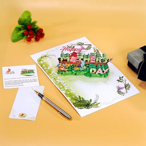 CUTPOPUP Hummingbird Birthday Card Pop Up, Mothers Day, 3D Popup Greeting Card, Birthday Card for Women (Hummingbird Sunflower) in Kuwait