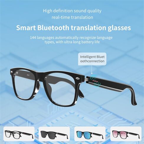 نظارات CatXQ الذكية، بلوتوث لاسلكي، مقاومة للماء IP5، صوت توصيل العظام (الموسيقى والمكالمات) للأجهزة الذكية - حجب الضوء الأزرق in Kuwait