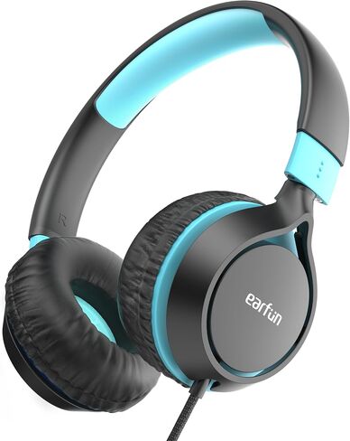 EarFun S1 Kids Headphones, Foldable Wired Headphones for Kids, Lightweight in Kuwait