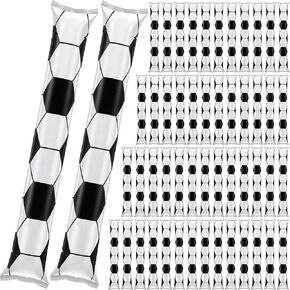 40 Pieces Football Thunder Sticks Inflatable Noisemakers Cheerleading Football Game Day Sports Noise Makers Plastic Cheering Sticks Bulk for Basketball Sports Events Dance Team Spirit, 23.6 x 3.9 Inch