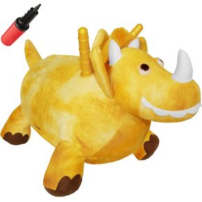 WALIKI Bouncy Horse Hopper | Inflatable Hopping Horse for Kids | Jumping Horse (TRICERATOPS)